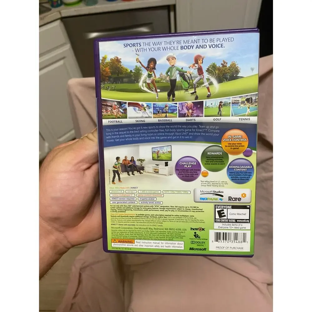 Kinect Sports Season 2 - Microsoft Xbox 360 - Complete In Box CIB